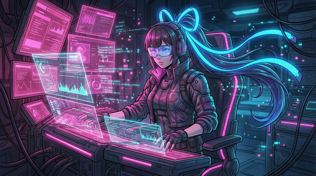 麻豆视频动漫-赛博幻境霓虹少女