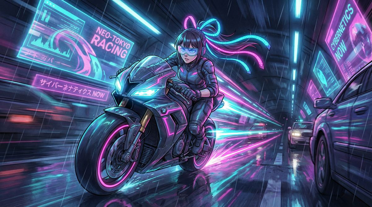 麻豆视频动漫-极速追击赛博飞车